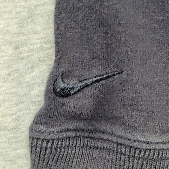 NIKE Track Jacket Womens M/L 18x24 Gray Script Logo - Picture 15 of 15